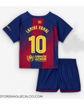 Barcelona Lamine Yamal #10 Maglia Gara Casa Repliche 2025-26 Bambino Maniche Corte
